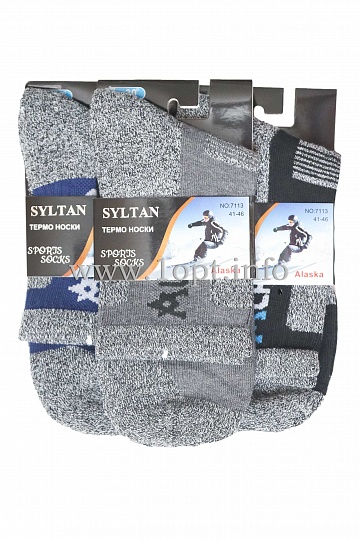 ALASKA Sport мужские термо носки махровые